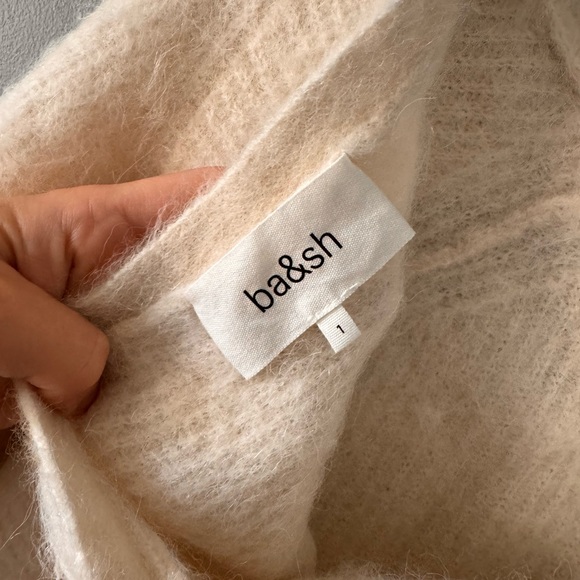 Ba&sh Fill Twisted back sweater Alpaca fur - Picture 12 of 13